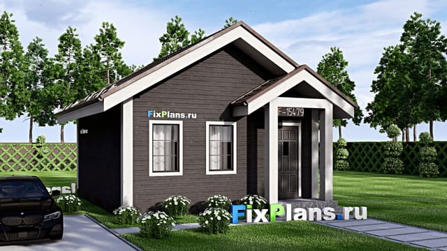 Одноэтажный дом F-15479