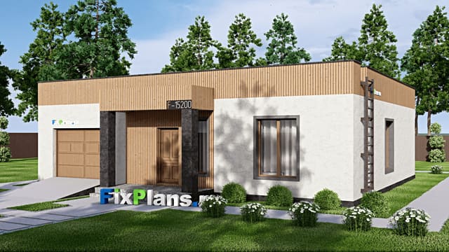 Одноэтажный дом F-15200