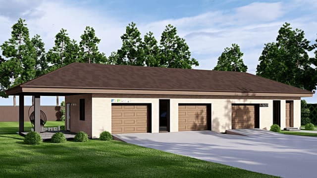 Одноэтажный дом F-14039