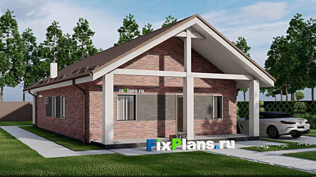 Одноэтажный дом F-3419