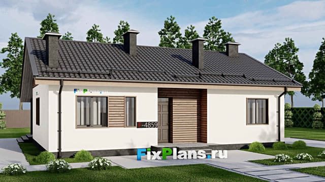 Одноэтажный дом F-4859